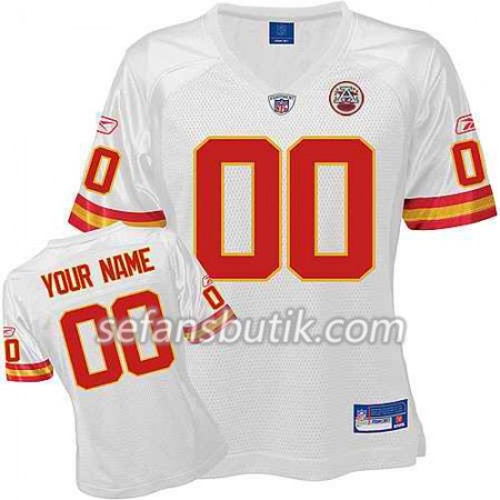 Kansas City Tröjor Chiefs Custom Vit - Dame Kansas City Tröjor Chiefs Custom Vit - Dame